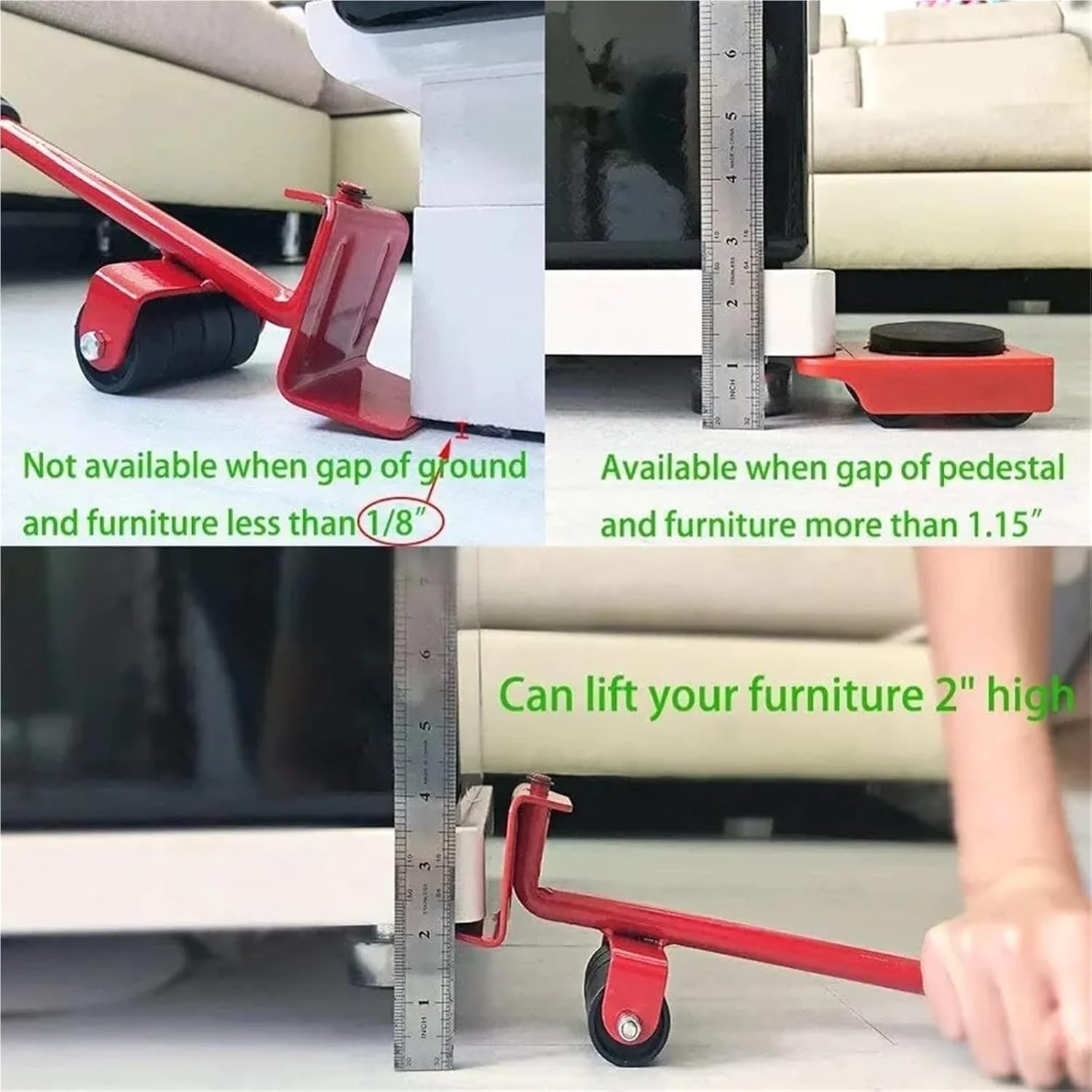 15-Piece Furniture Moving Set with Rollers and Leverage Tools, Comprehensive Transport Kit for Heavy Household Items