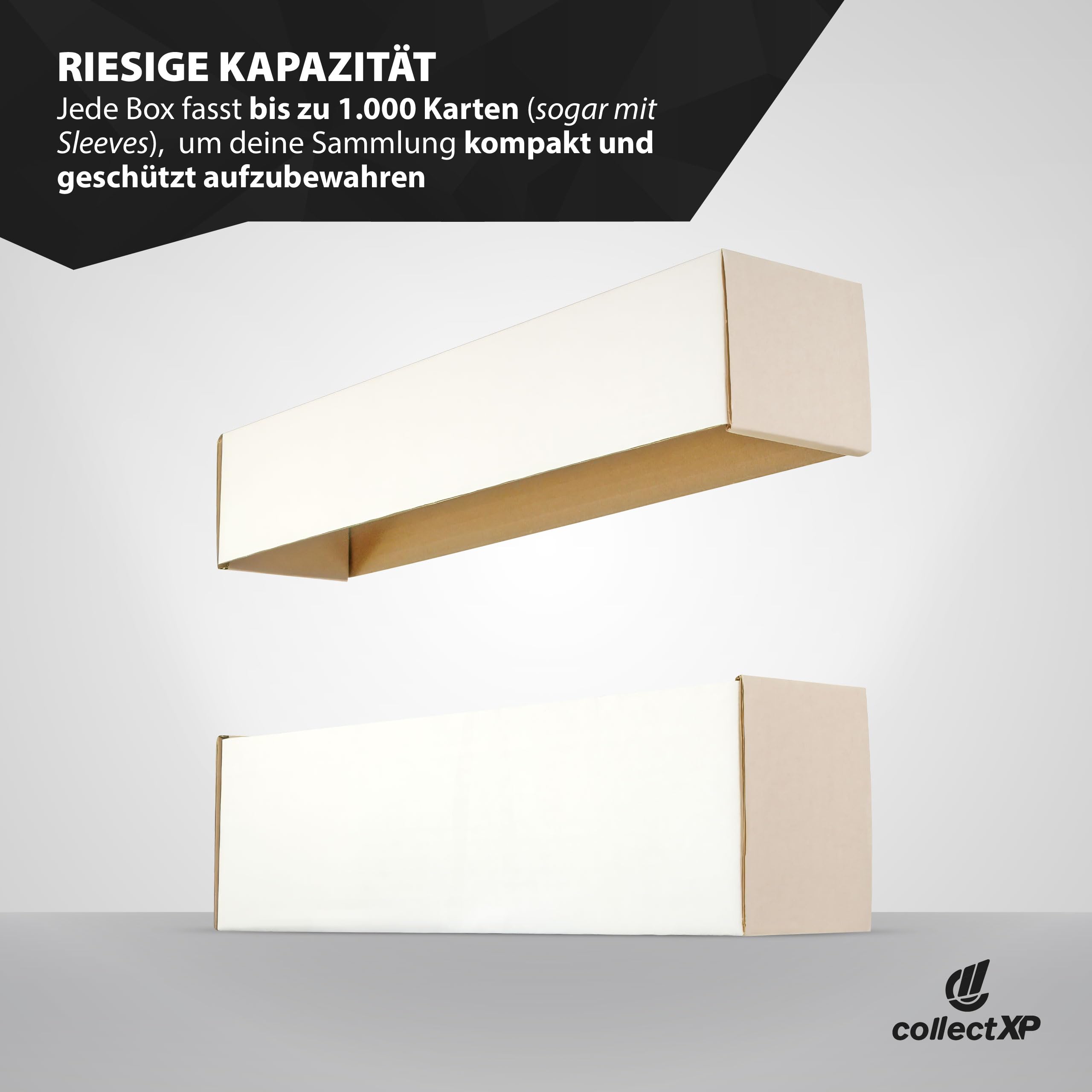 10 cajas de almacenamiento para tarjetas coleccionables, cajas de almacenamiento para 1.000 tarjetas cada una, caja grande para todas las tarjetas TCG, tarjetas coleccionables, tarjetas