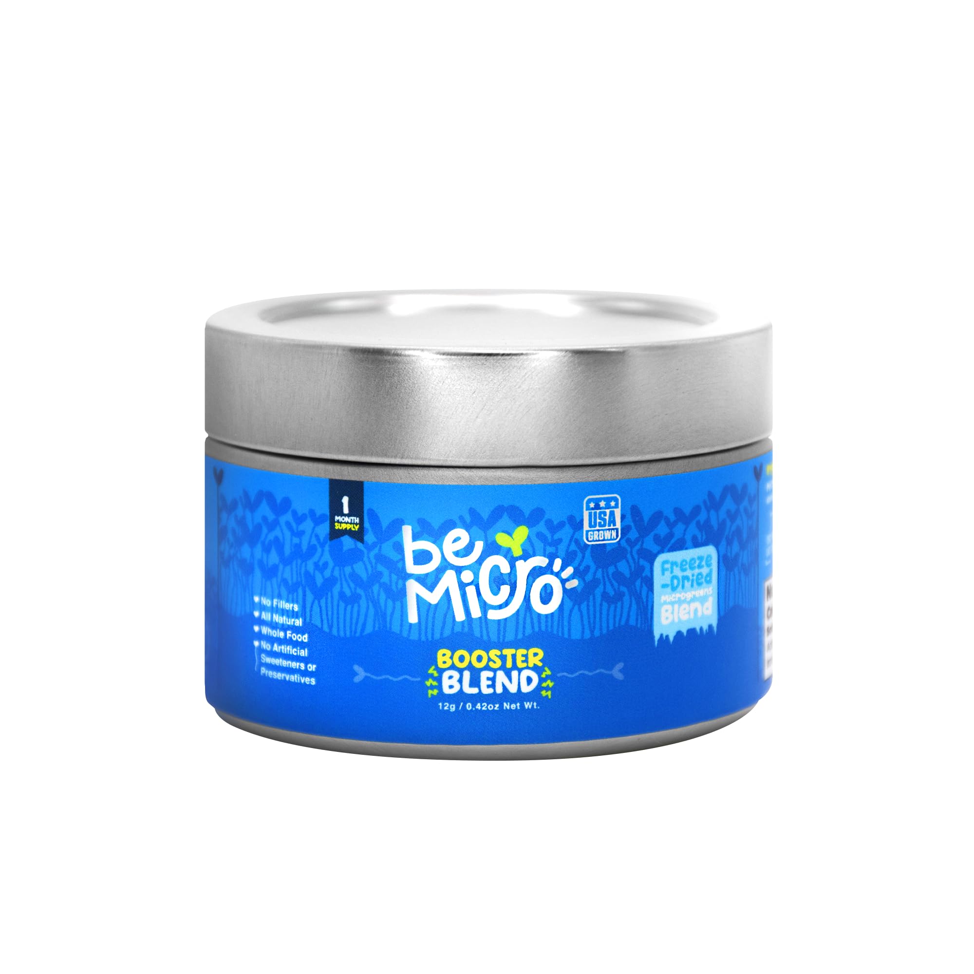 Whole Food Microgreens - US Grown, Small Batch, Nutritional Booster - Broccoli, Cabbage and Radish Microgreens - Nrf2 Activation, Cellular Health, and Vegetables for Any Smoothie or Meal -12g