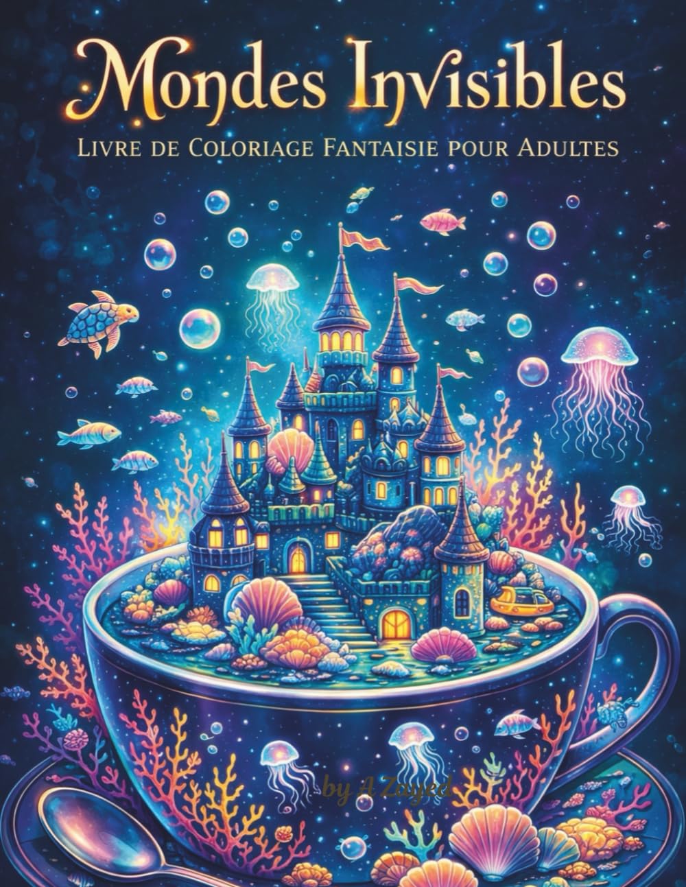 Mondes Invisibles – Livre de Coloriage Fantaisie pour Adultes: La Vie Secrète des Objets du Quotidien en Illustrations Détaillées