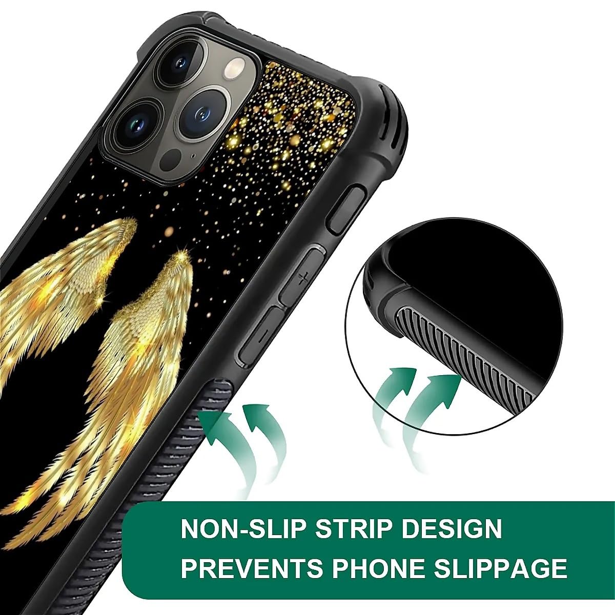 mio⭐︎Wings Phonecase iphone16pro Amazon.com: CARLOCA Compatible with iPhone 16 Pro Case,Gold Angel