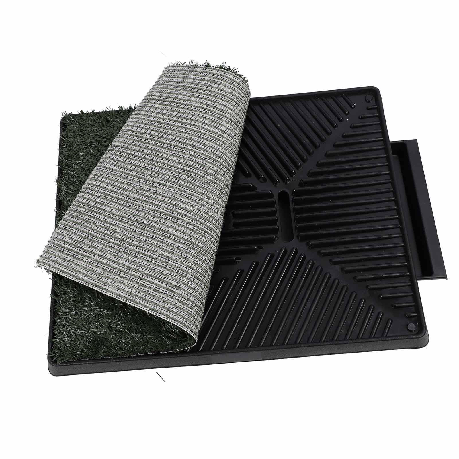 KIMISS Bandeja para Orinal para Perros de Césped Artificial, Almohadilla Grande Reutilizable para Orinar para Interiores