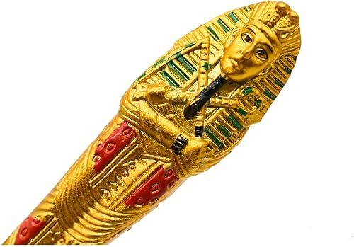 Miniatura 2 de 5 bolígrafos de faraón egipcio, bolígrafos creativos retráctiles de 0.020 in, tinta azul para adultos, escuela, hogar, oficina, papelería, tienda
