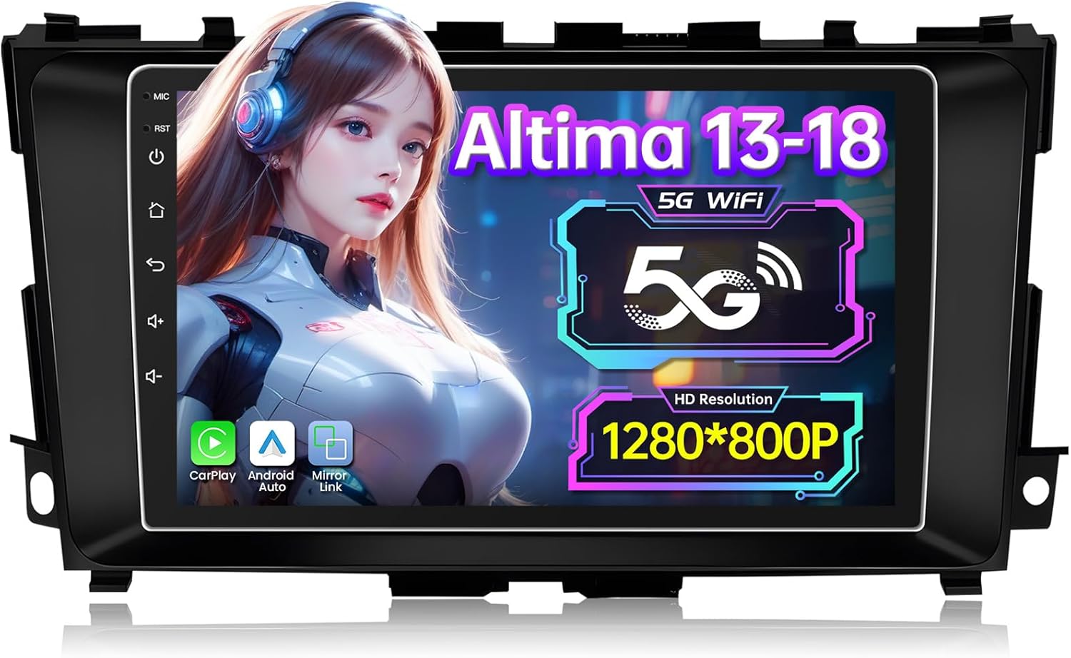 10.1" Android 12 Car Stereo For Toyota Camry 2015-2017 - Wireless CarPlay, Android Auto, Backup Camera