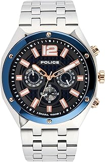 Police Quartz Multifunction Silver DIAL Stainless Steel Strap Watch for Men-PL15995JSTBL61W