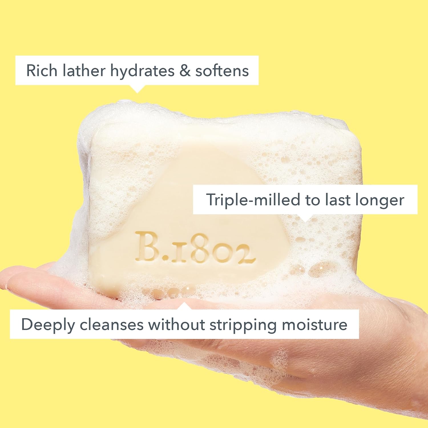 Beekman 1802 Goat Milk Soap – Moisturizing Hand & Body Soap Bar with Shea Butter & Botanical Oils, Triple-Milled, Non-Drying, Made for Sensitive Skin, Honey & Orange Blossom 9 oz