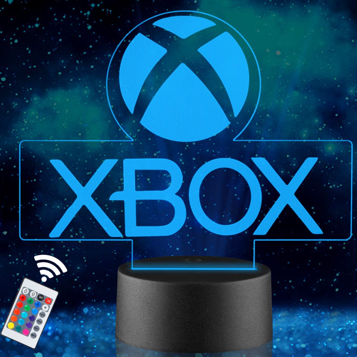 SYOSI3D vision Led Night Light 16 Colour Changes Illusion Lamp Decor Lamp with Smart Touch and Remote Control for Kids Bedroom Game Room Office Decor