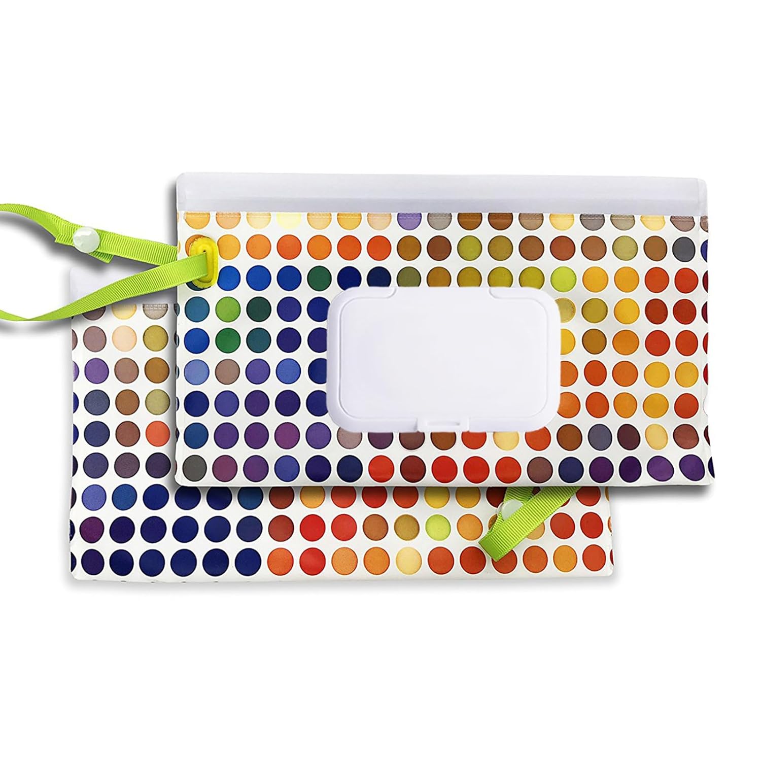 2 Pack Reusable Wipes Pouch Portable Wipes Dispenser