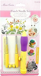 Gemsy Punch Needle Set for Embroidery – Adjustable Embroidery Pen with 3 Needles & Threaders – DIY Needlework Tool Kit for Dimensional, Ribbon, Satin Stitch, and Loop Embroidery-picture-29