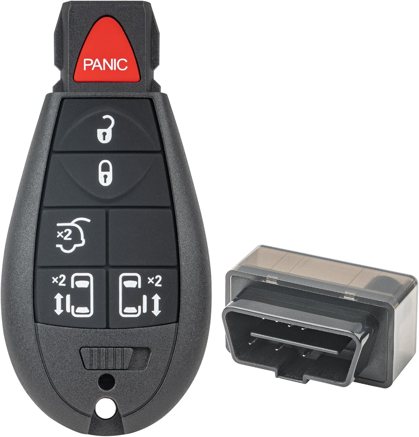 Vurkcy Key Fob Kit Replacement for 2008-2020 Dodge Grand Caravan/ 2008-2016 Chrysler Town Country Car Keyless Entry Remote Control, M3N5WY783X IYZ-C01C, 6 Btn