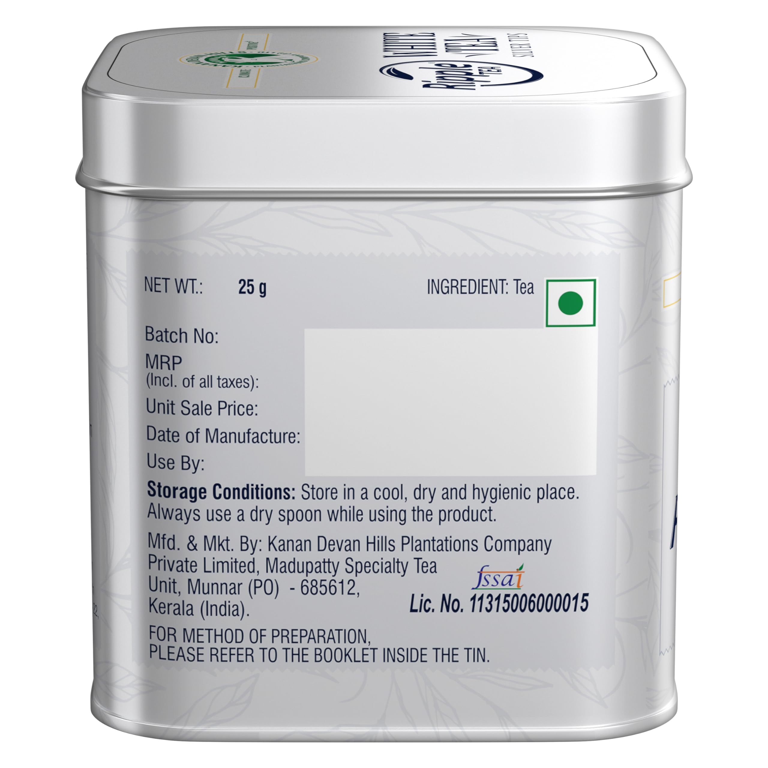 Ripple White Tea Silvertips - 25gm - Image 4 thumbnail