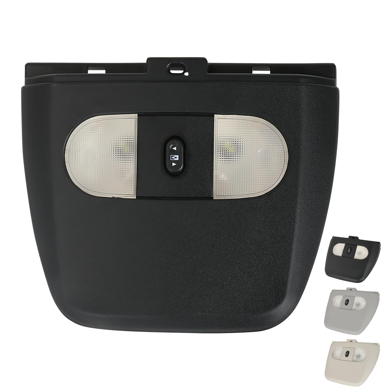 TQPONLY Overhead Console LED Dome Map Light Lamp | Fits Ford F150 2004-2008, for Lincoln Mark LT 2006-2008 Truck | Replaces 7L3Z-18519A70-AE Interior Cab Lights Track with Rear Window Switch (Black)