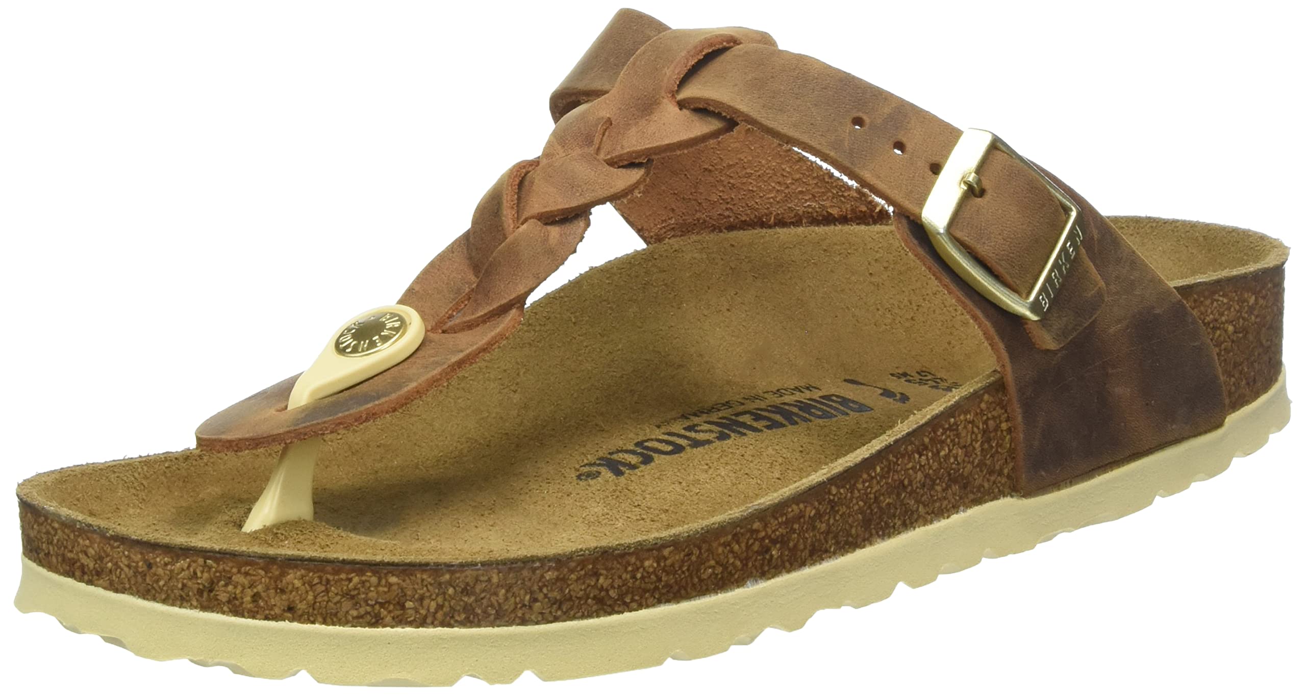 BIRKENSTOCK Damen flip-Flops, Brown, 38 EU