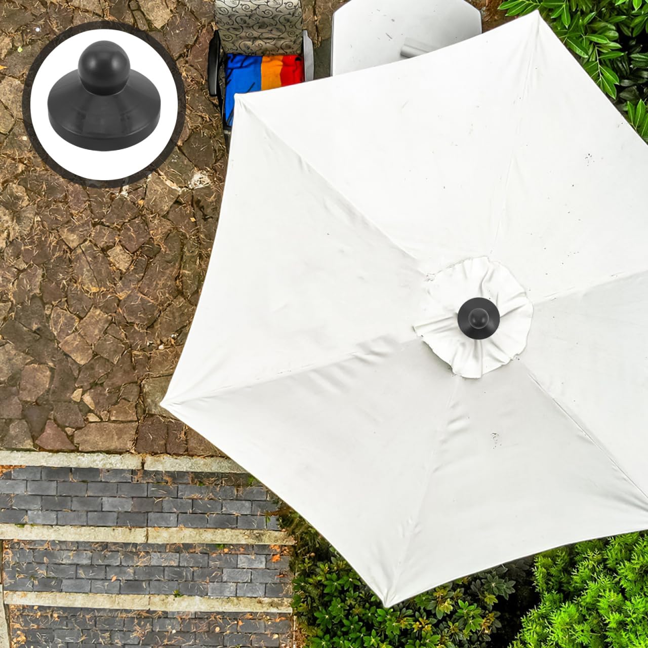 Amosfun Outdoor Patio Umbrella Replacement Caps Parasol Finial Cap for Beach Camping Durable Umbrella Accessories Easy Installation and Stylish Design - Image 2