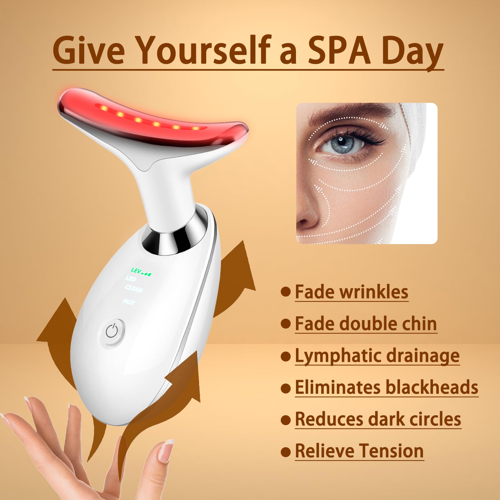 Amazon.com: VGY 7-in-1 Face Massager Tool with Heat, Red Light