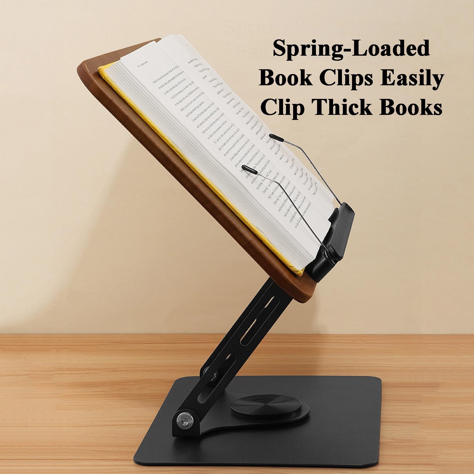 Genérico Soporte de Suelo Ajustable para Libros, Soporte de Lectura Resistente 2 en 1, Altura Ajustable para Uso en Oficina, Escuela y hogar (Color 1, 51-119 cm)