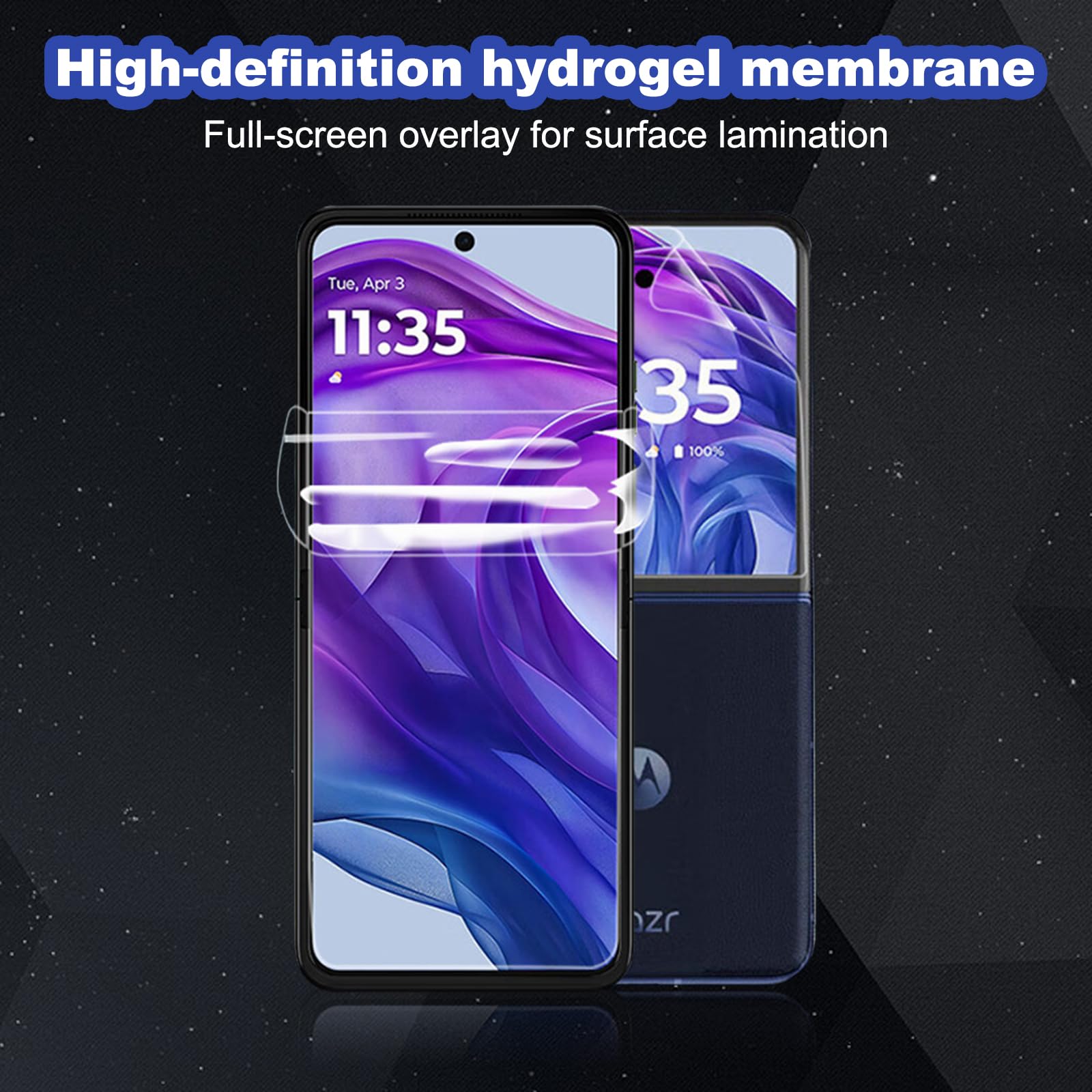 スクリーンプロテクター Motorola Amazon | Fourmor [2+2パック] Motorola Razr 50/Razr 50Ultra用