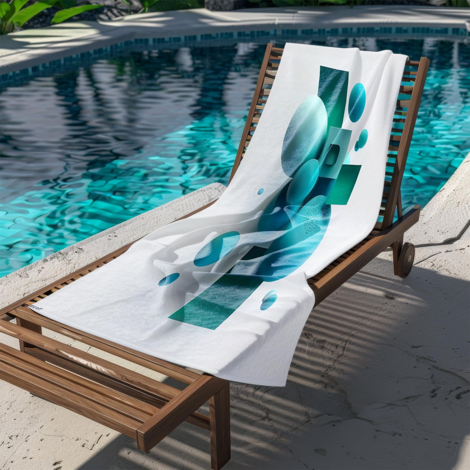 Drap de Plage XXL 200X200 Abstract Bleu Serviettes de Plage en Microfibre,Serviette Piscine Extra Large sans Sable pour Adultes Séchage Rapide