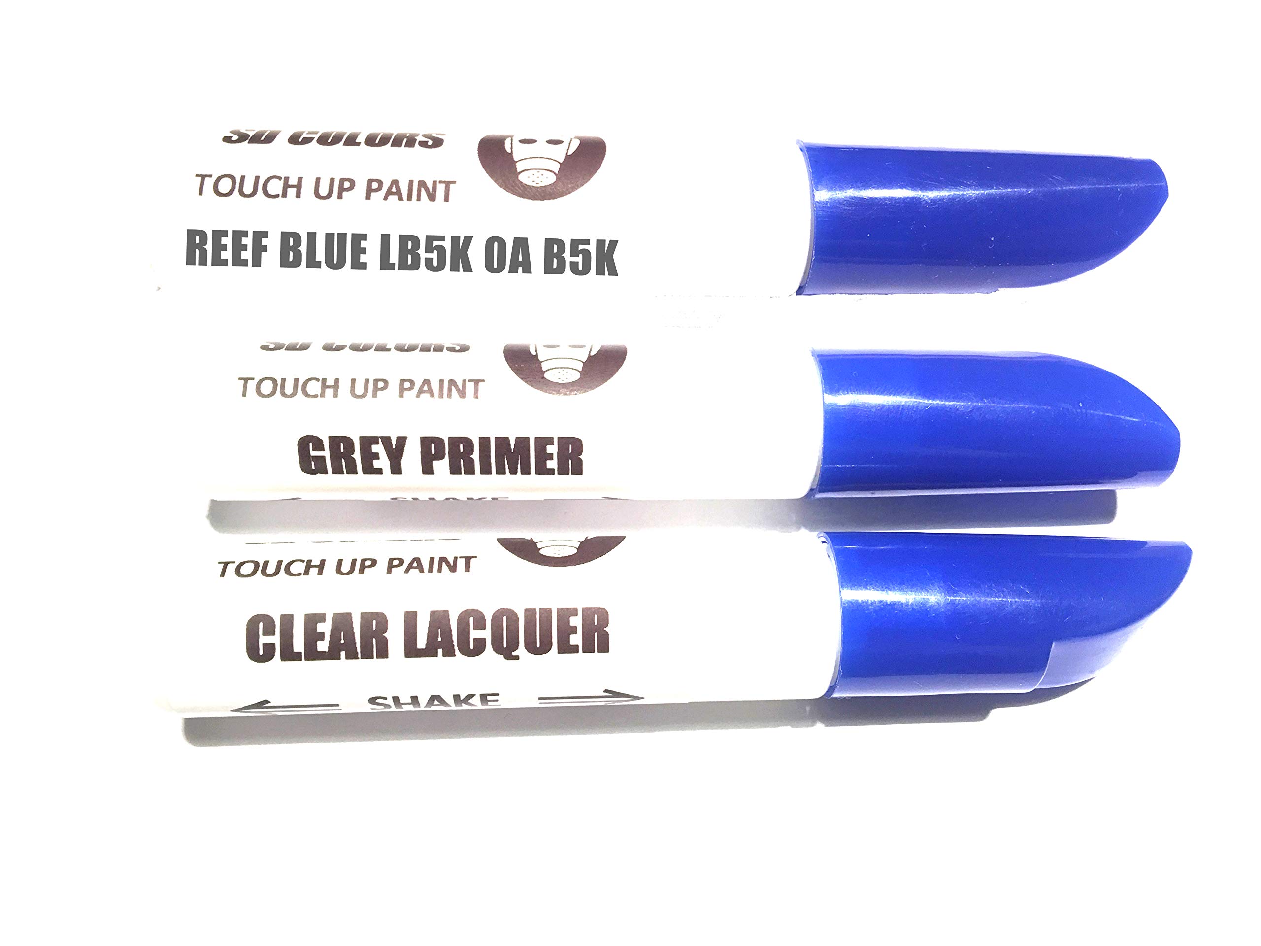 Sd Colors Paint+Primer+Lacquer Reef Blue Lb5k 0A B5k New Touch Up Paint Pen Repair Kit 12Ml Scratch Chip Brush Color Code Lb5k 0A B5k Reef Blue (Paint+Primer+Lacquer)