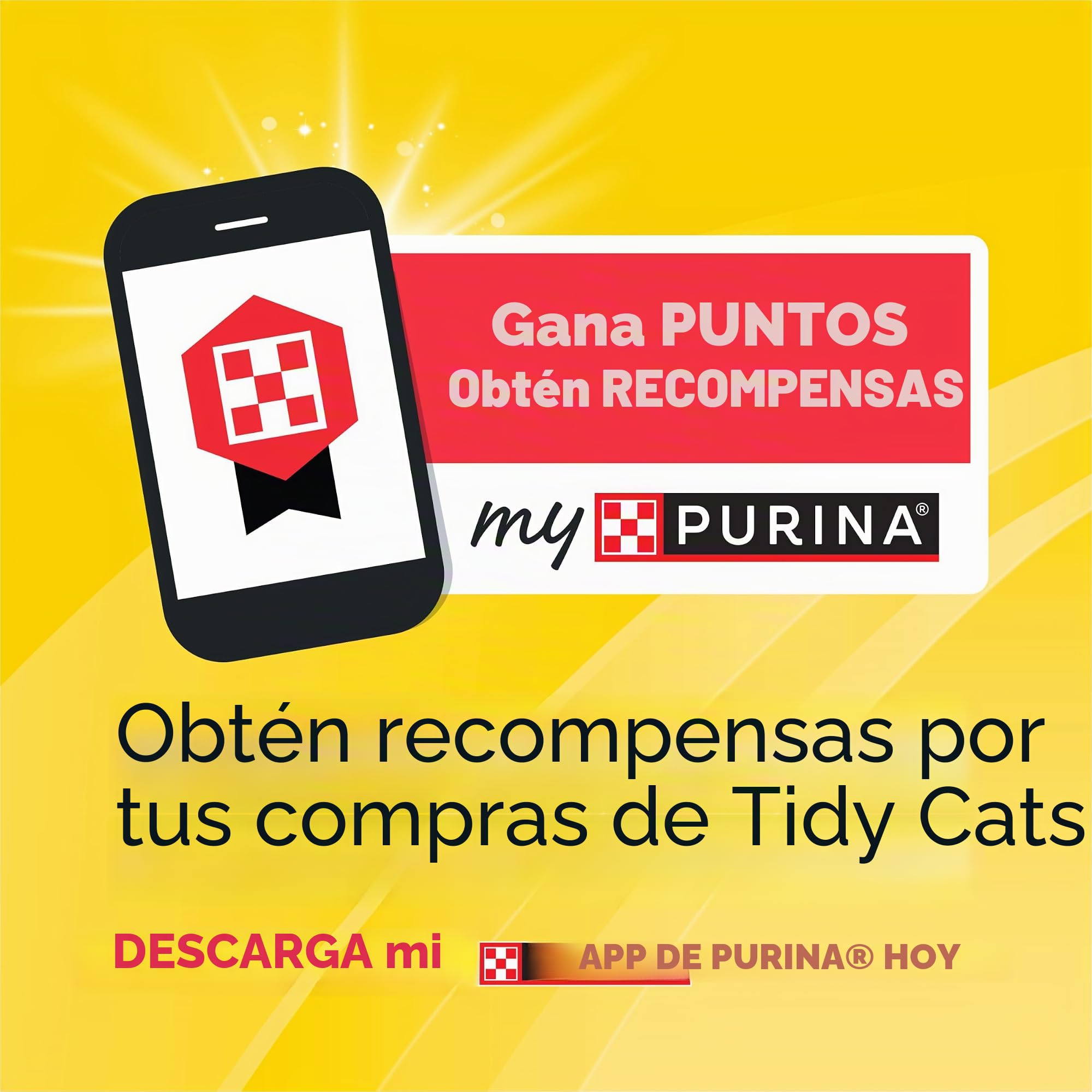 Purina Tidy Cats Arena para Gatos, fórmula de Control de olores para Gatos con Robot aglutinante, Caja de 22 Libras