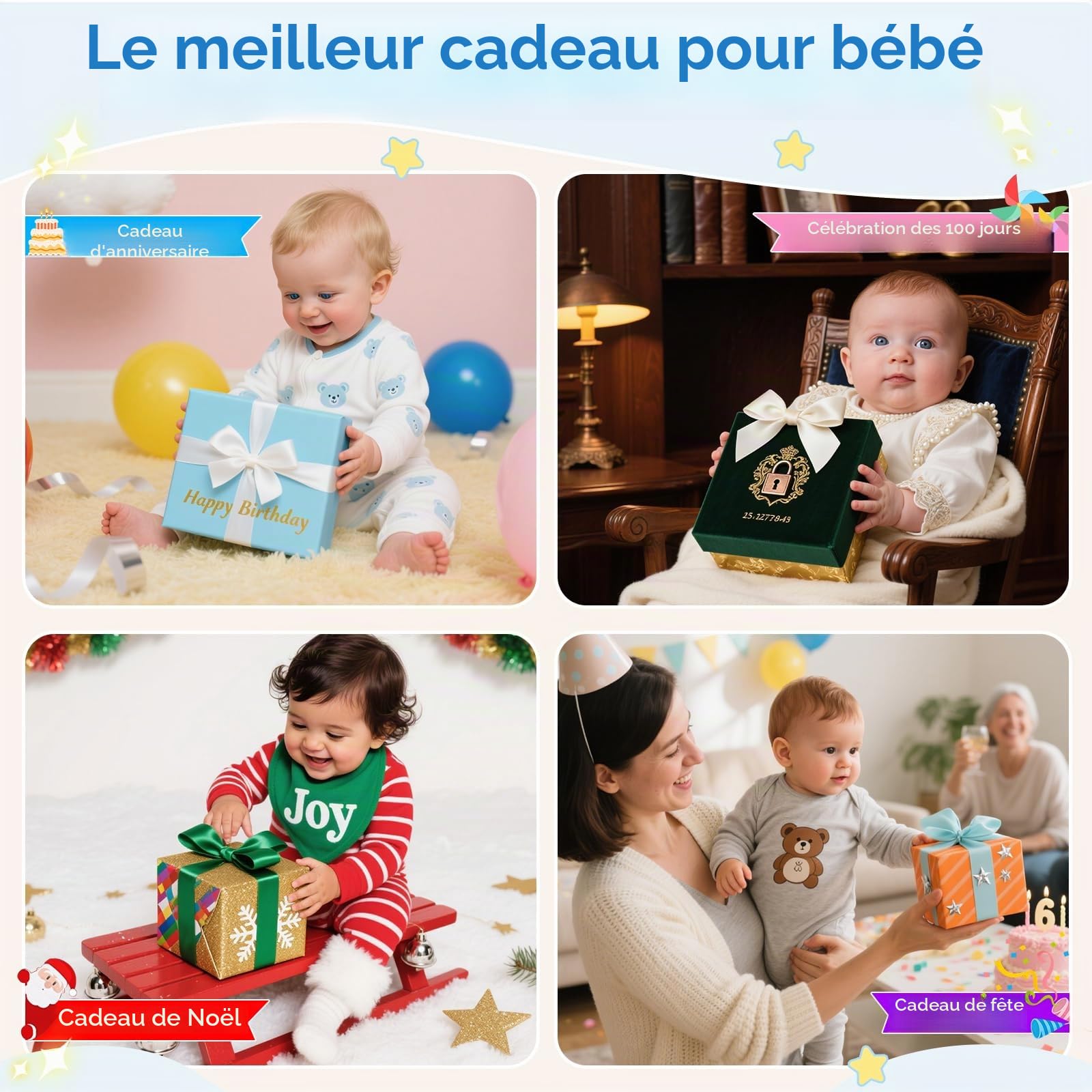 Jouet Sensoriel Montessori Bébé 1 an, Jouet à Tirer OVNI Éducatif Motricité Fine