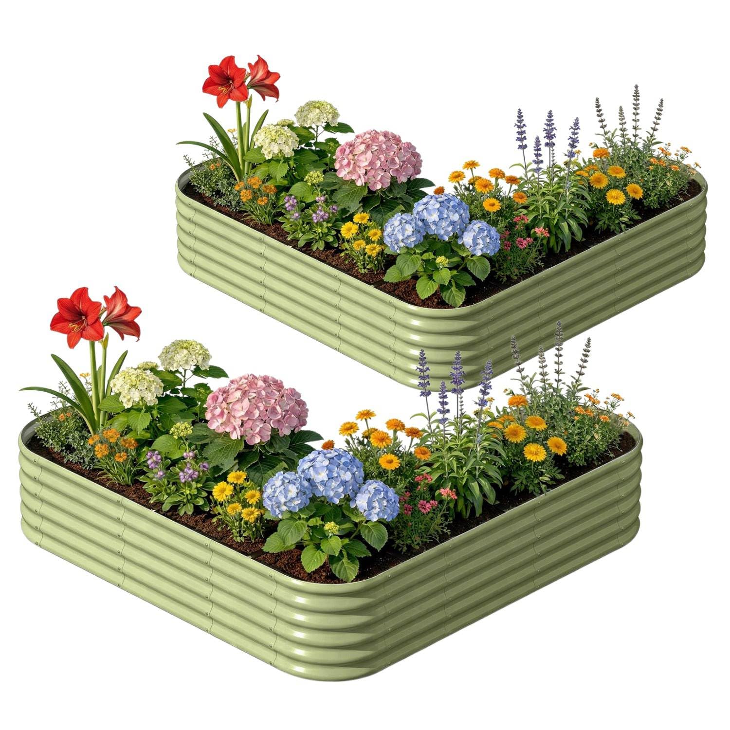 Galvanized Raised Garden Bed - 18" Tall -24