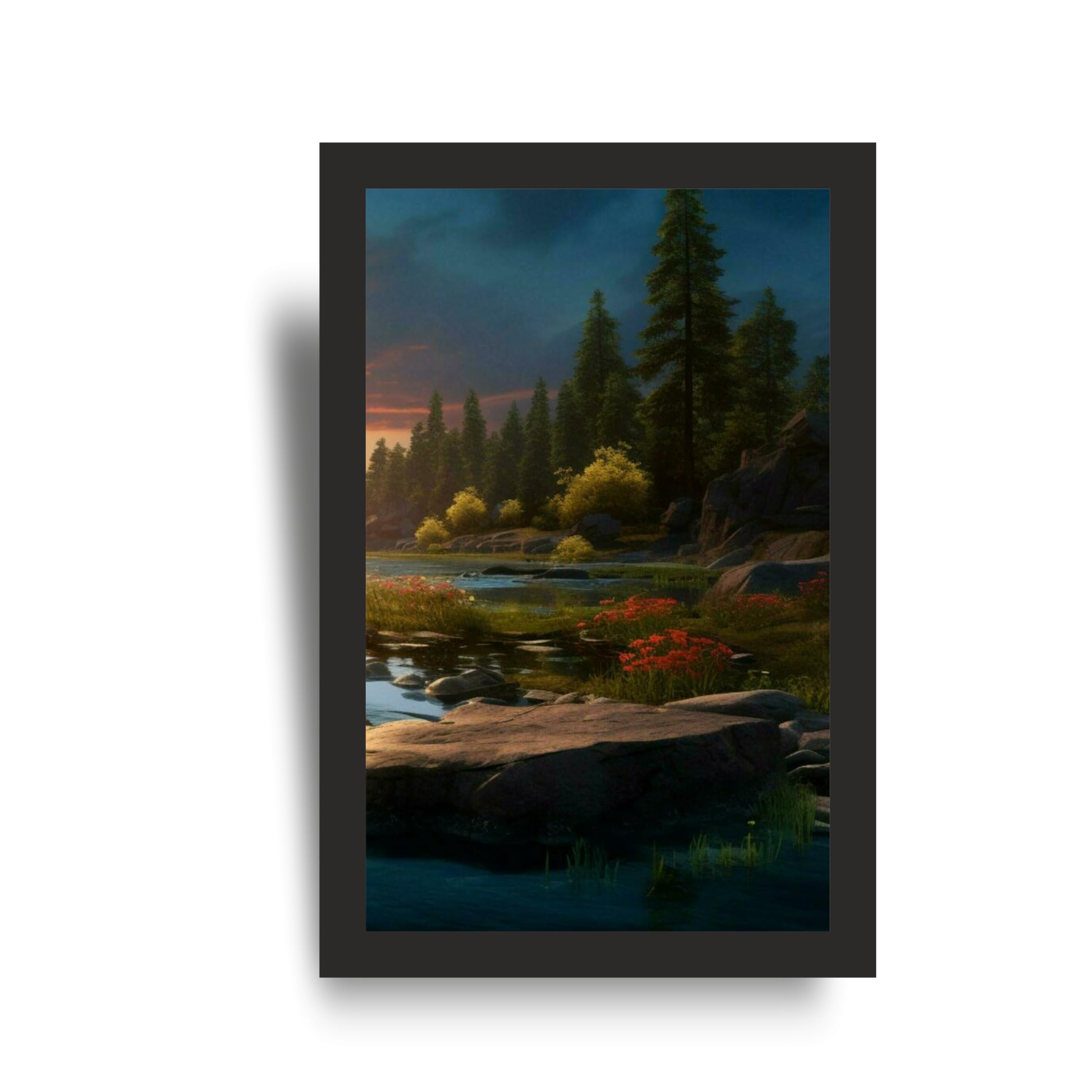 Sunset River Valley Wall Art Frame Set of 3 – view 4
