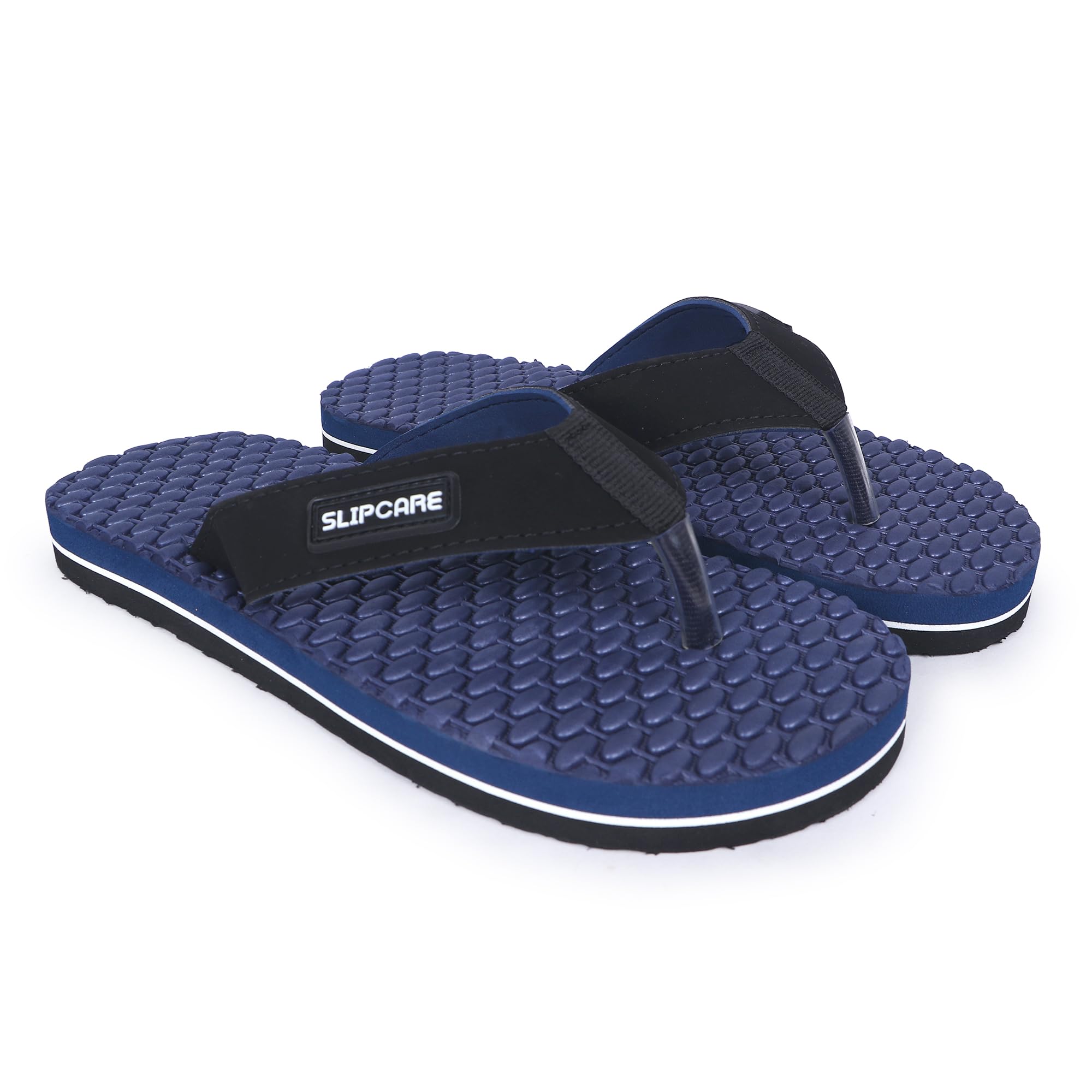 slipcare Men's Classic Ultra Soft Slippers with Cushion FootBed for Adult | Comfortable & Light Weight | Stylish & Anti-Skid | Waterproof & Everyday Doctor Flip Flops for Gents/Boys (Men Aqua)-picture-51