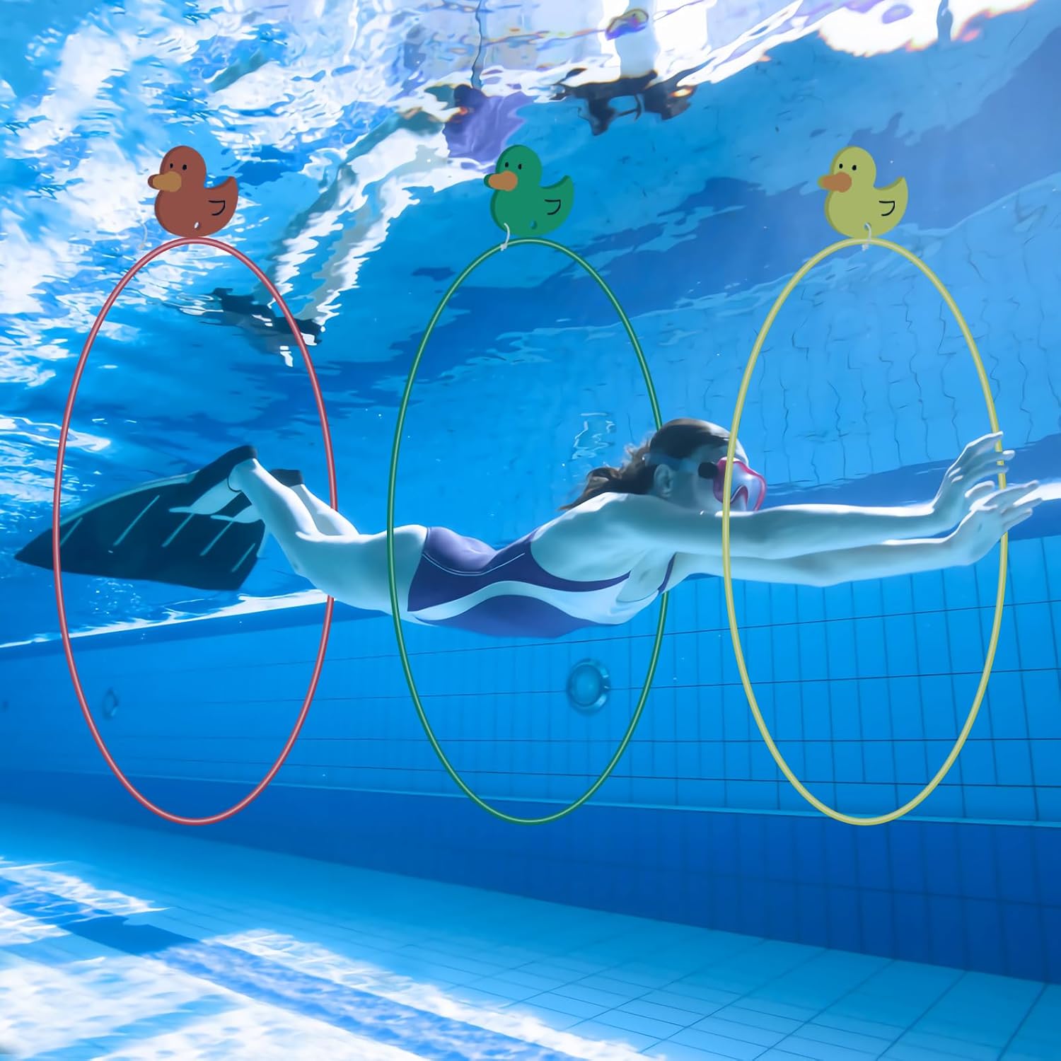 Taschyas Pool Toys, Swim Through Rings for Adults and Kids