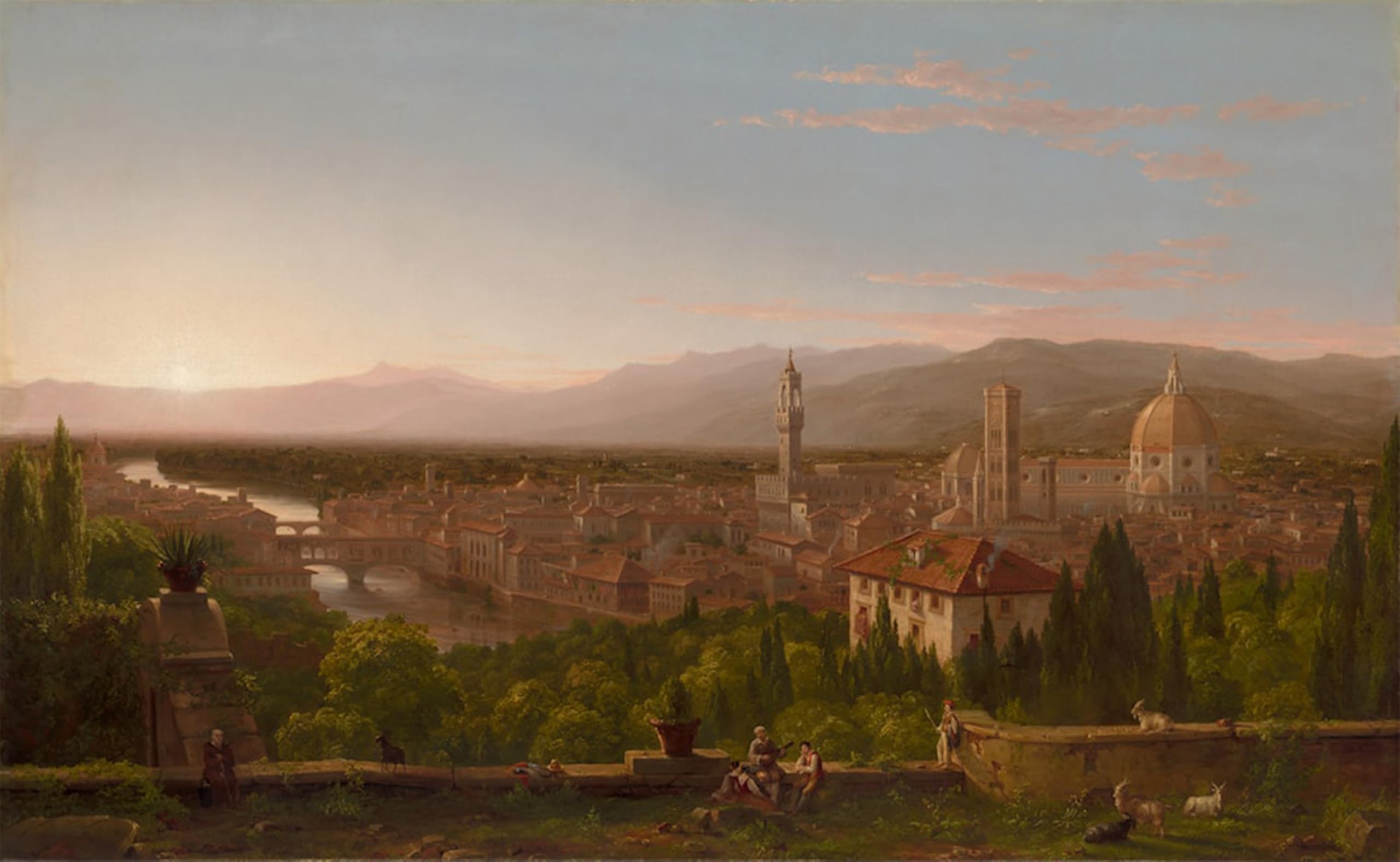 Tableaux Vue de Florence par Cole 60x90cm pour Chambre - 5