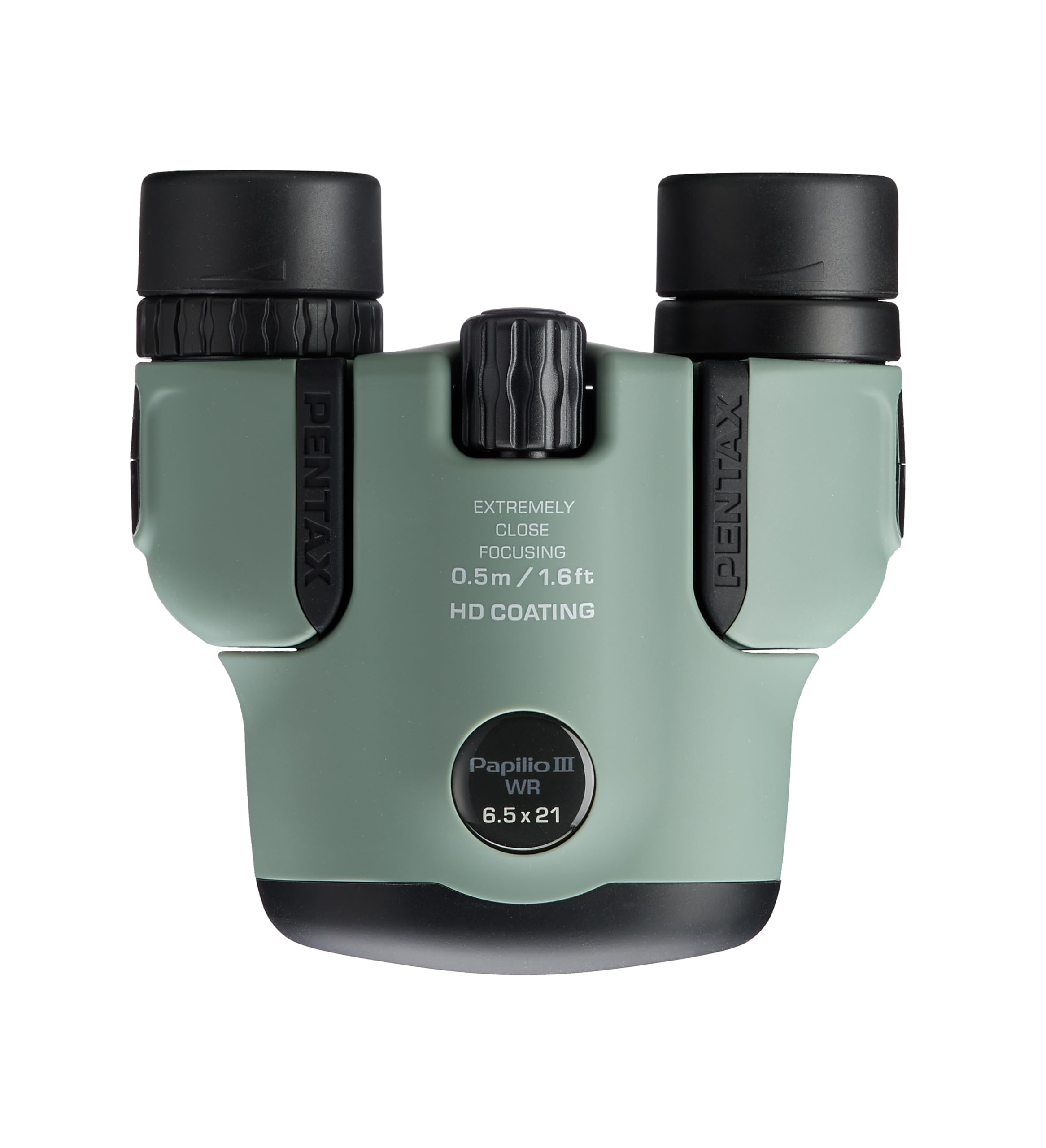 Binocolo Pentax Papilio III, 6.5 x 21 resistente agli agenti atmosferici, Oliva, messa a fuoco 50 cm, resistente agli schizzi, Museo, Outdoor, Natura, Sport dal vivo, Rivestimento HD