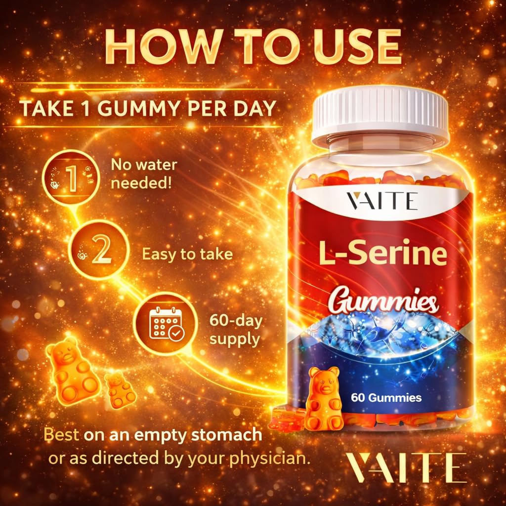 Amazon.com: L-Serine Gummies 1000mg - Pure L Serine Supplement for