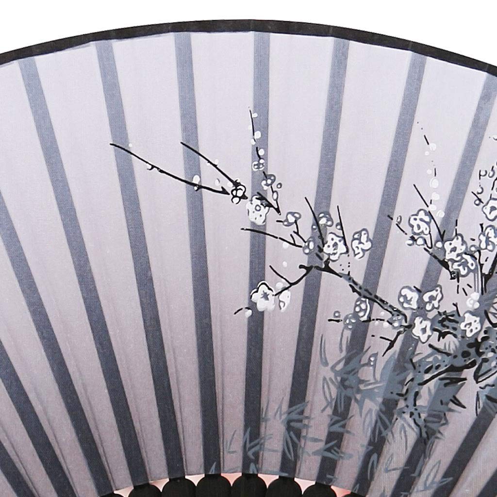 Ventaglio Giapponese Pieghevole, Ventagli Pieghevoli In Tessuto Di Seta, Ventaglio Pieghevole Con Motivo Squisito, Ventilatore Bidimensionale In Stile - Foto 11