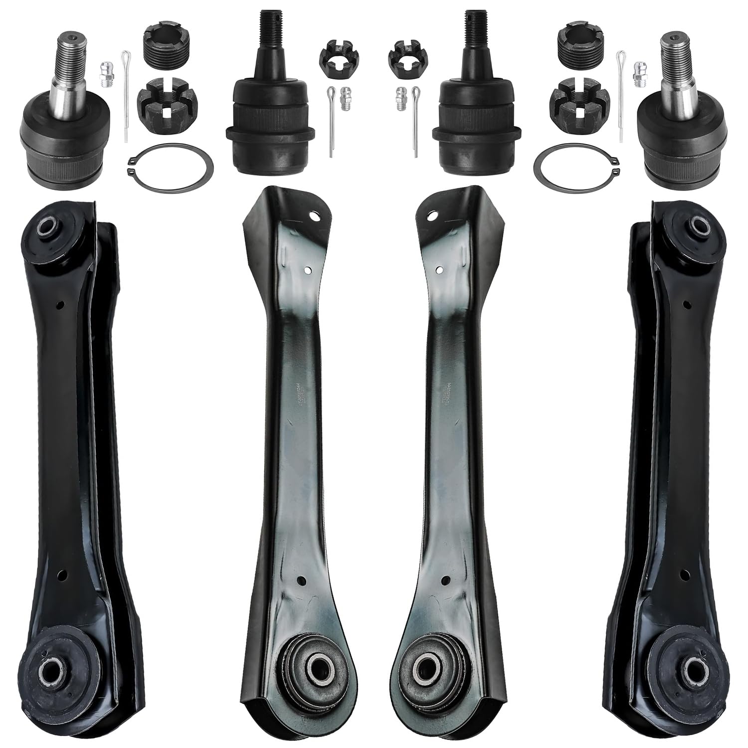 Detroit Axle - 8pc Front End Control Arms Kit for Jeep 1991-2001 Cherokee