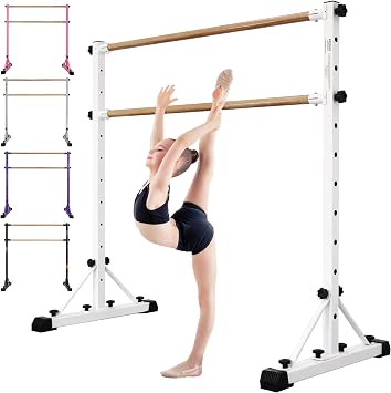 Adjustable Ballet Barre,Portable Dance bar,Fitness Equipment for Dance & Balance Excercise,Super Sturdy for Balance Workout,Weight Limit 250 LBS