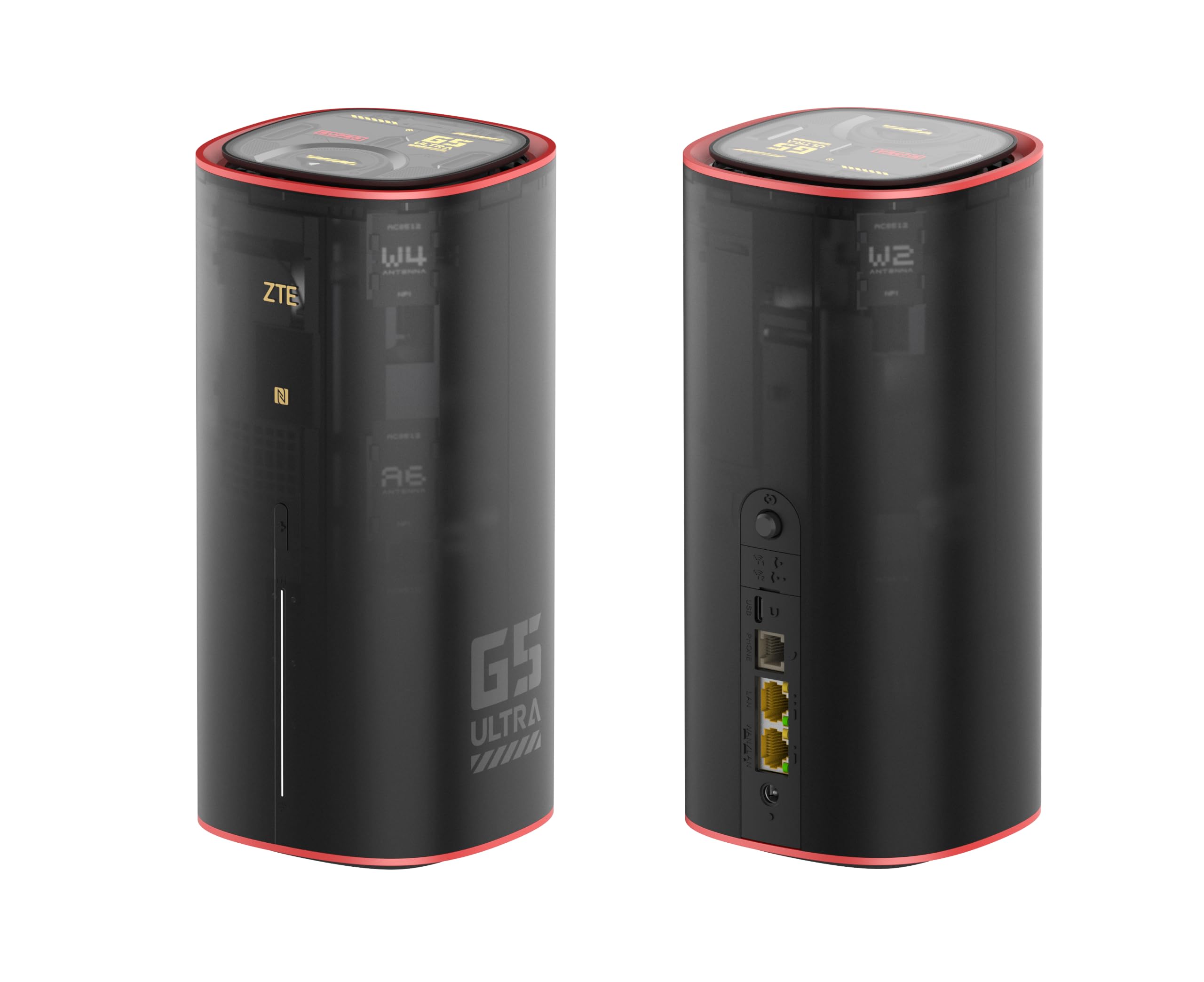 ZTE G5 Ultra Gaming, Router 5G, Tri-Band WiFi 7, 2.5G, Nero