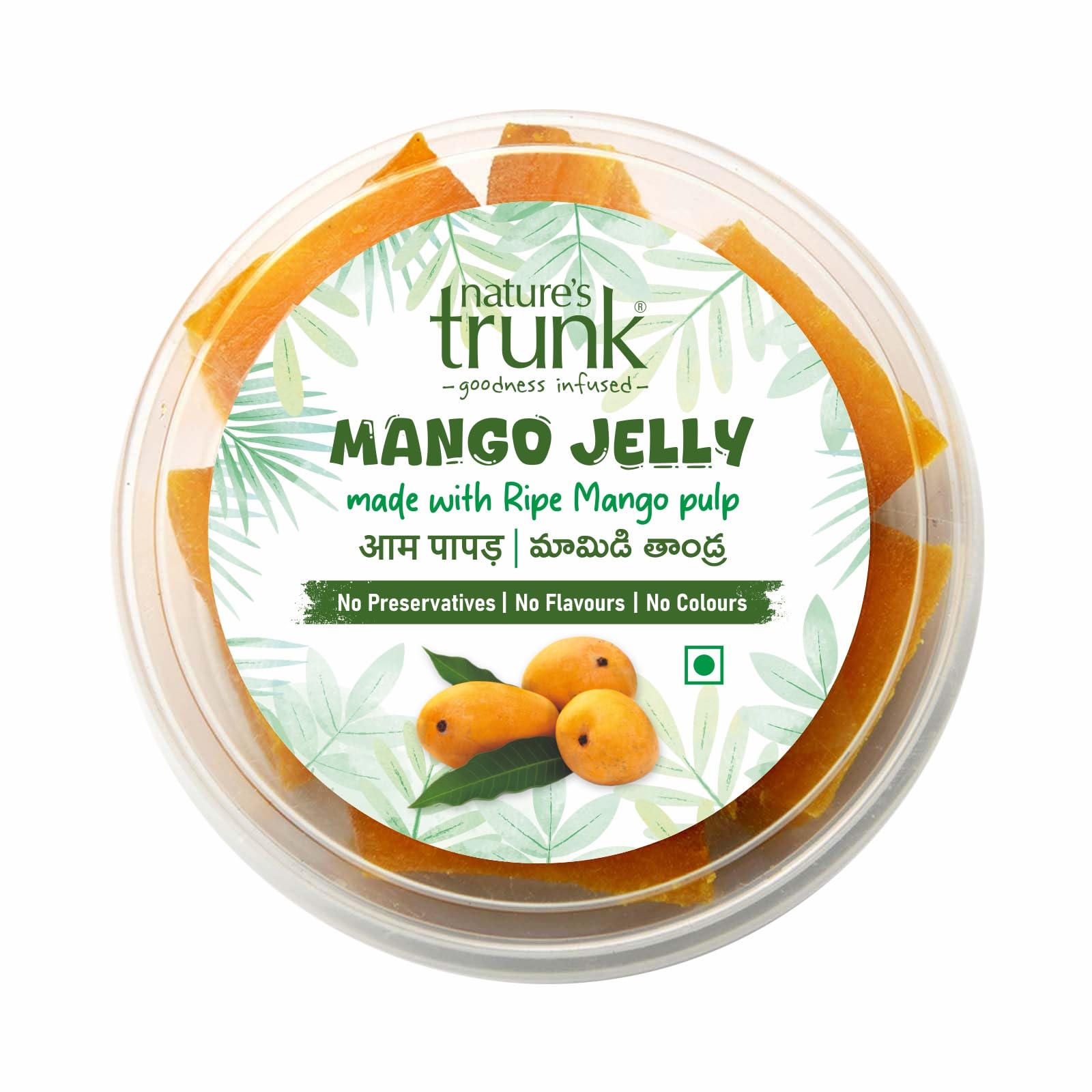 Nature's Trunk Mango Jelly | Aam Papad | Mamidi Thandra | Sun-Dried Mango Fruit Snack | Handmade with Ripe Mango Pulp | No Preservatives | Traditional Candy | 250g |-picture-16