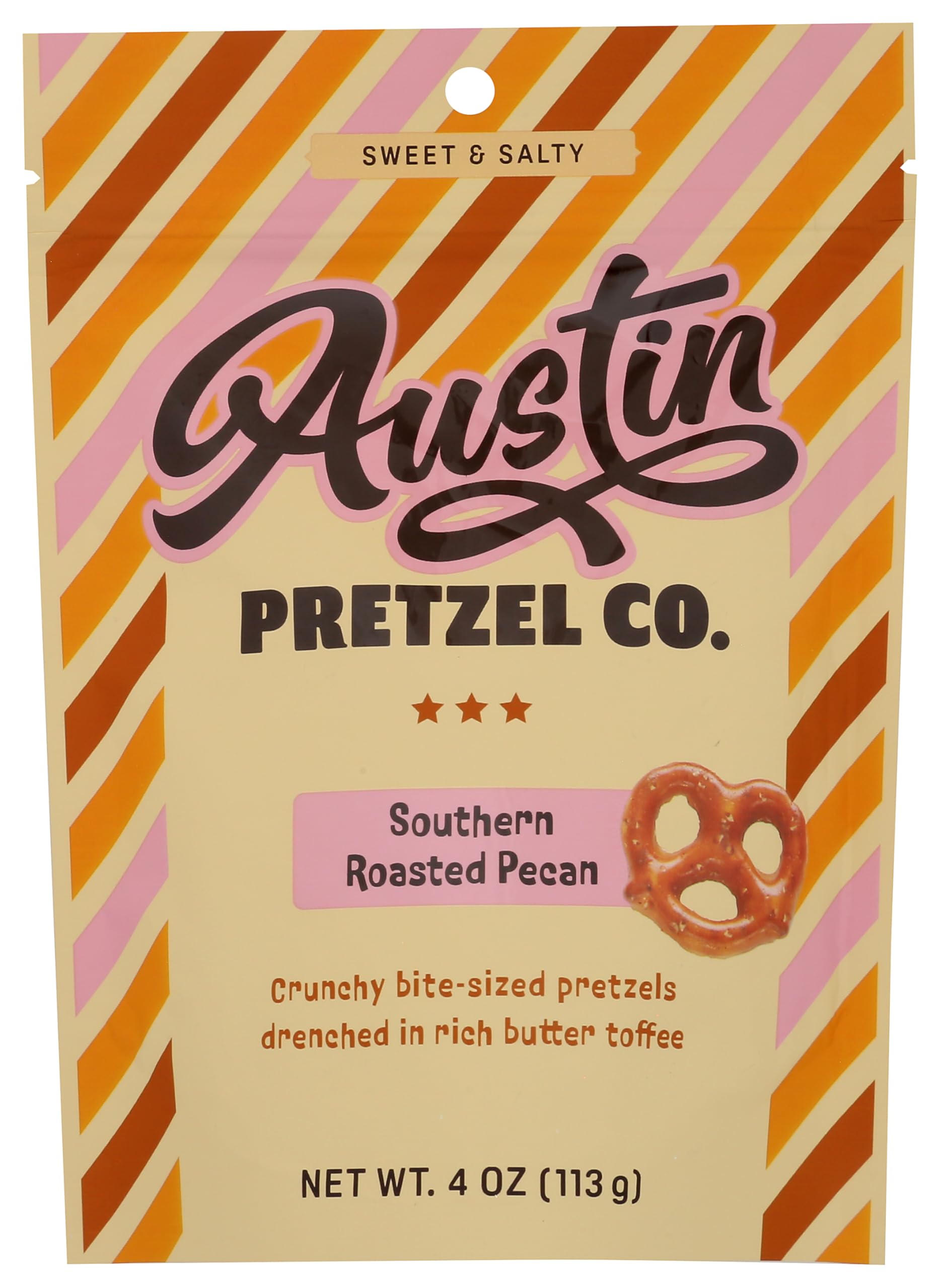Austin Pretzel, Southern Pecan Pretzel, 4 Ounce
