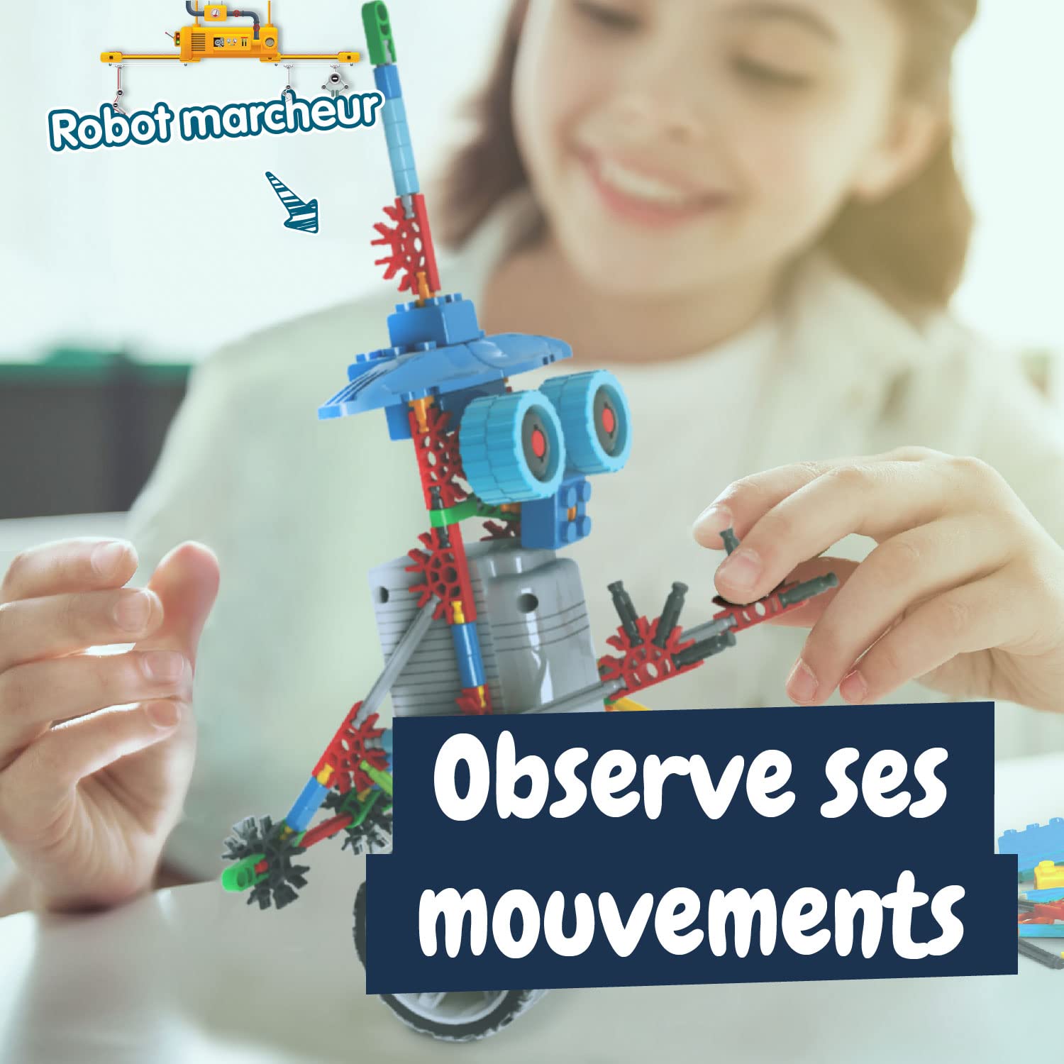 Science4you Robotyka Deltabot – robot do samodzielnego budowania z 117 elementami – robot do samodzielnego budowania z tym zestawem elektroniki, gra edukacyjna UNT, zabawka konstrukcyjna dla dzieci od