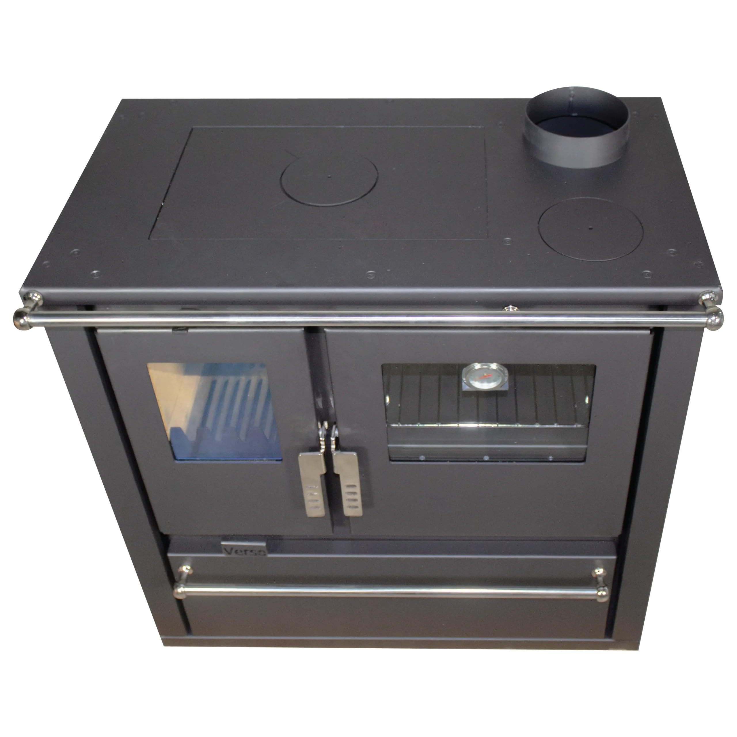 EEK A+ - Verso CS Plus Küchenofen Kaminofen Holzherd 7.7 kW - Schwarze