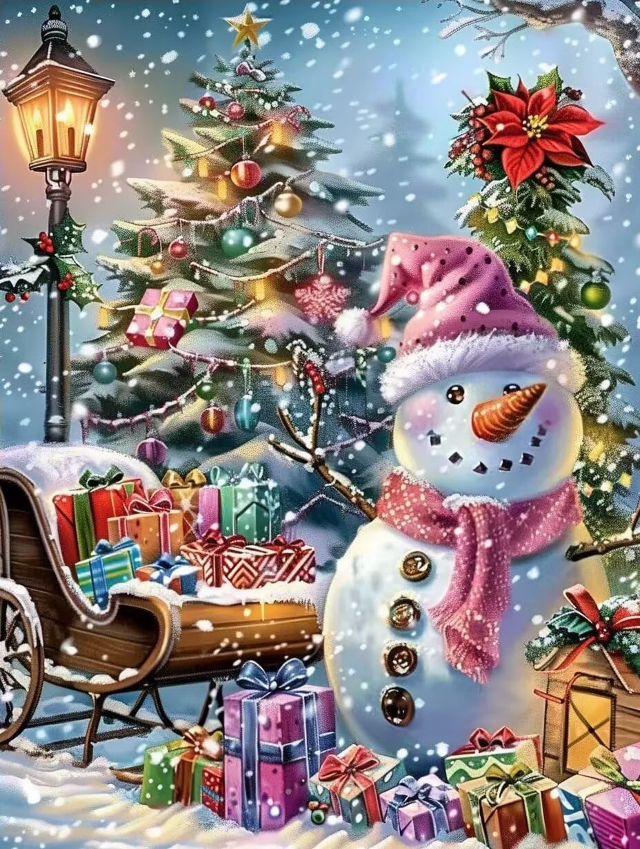 Christmas Snowman 200 Piece Puzzles for Adults