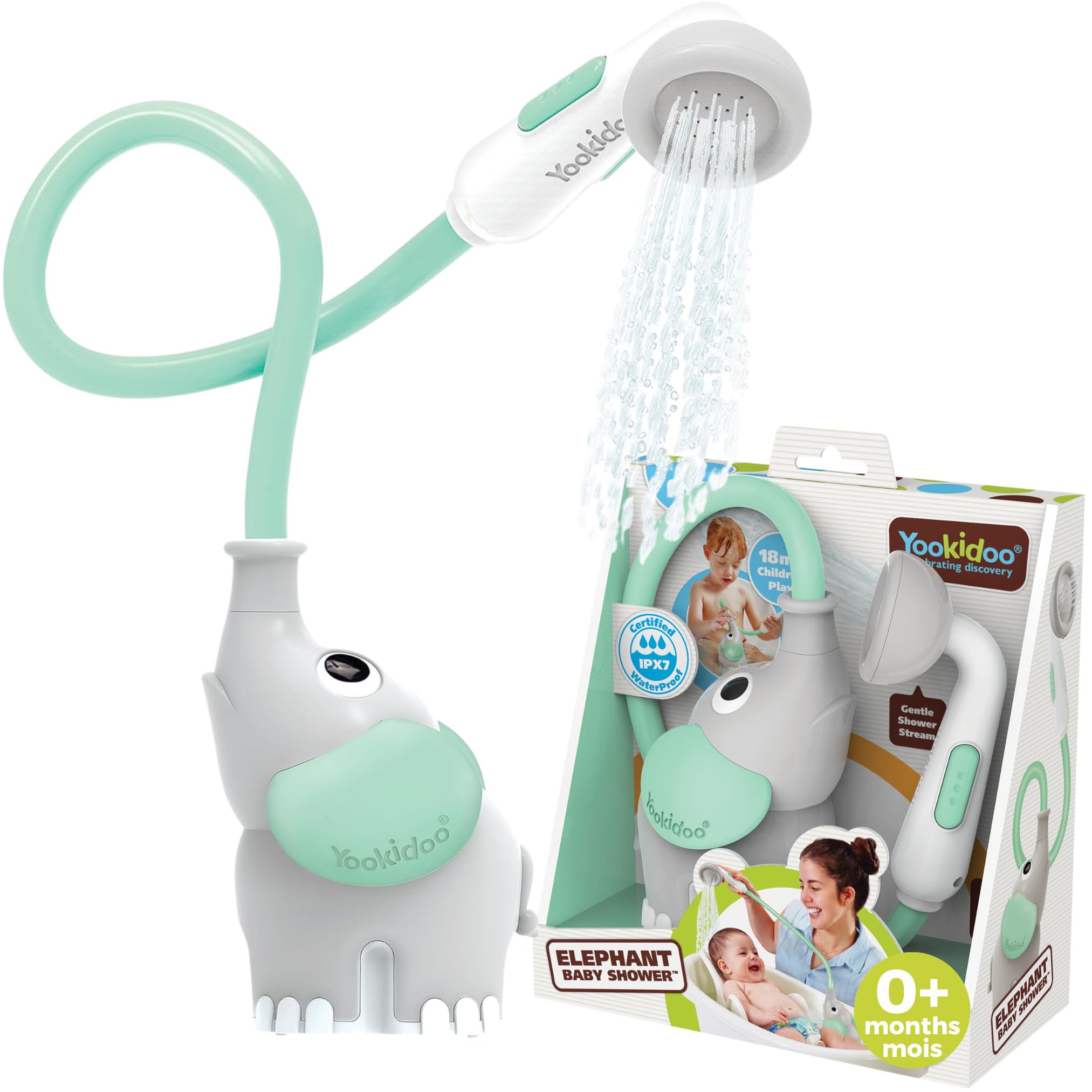 Yookidoo Elephant Baby Shower - Fun Bath Time! -24