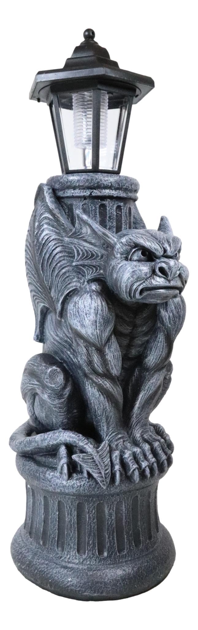 Ebros Faux Stone Gothic Crouching Winged Gargoyle Statue