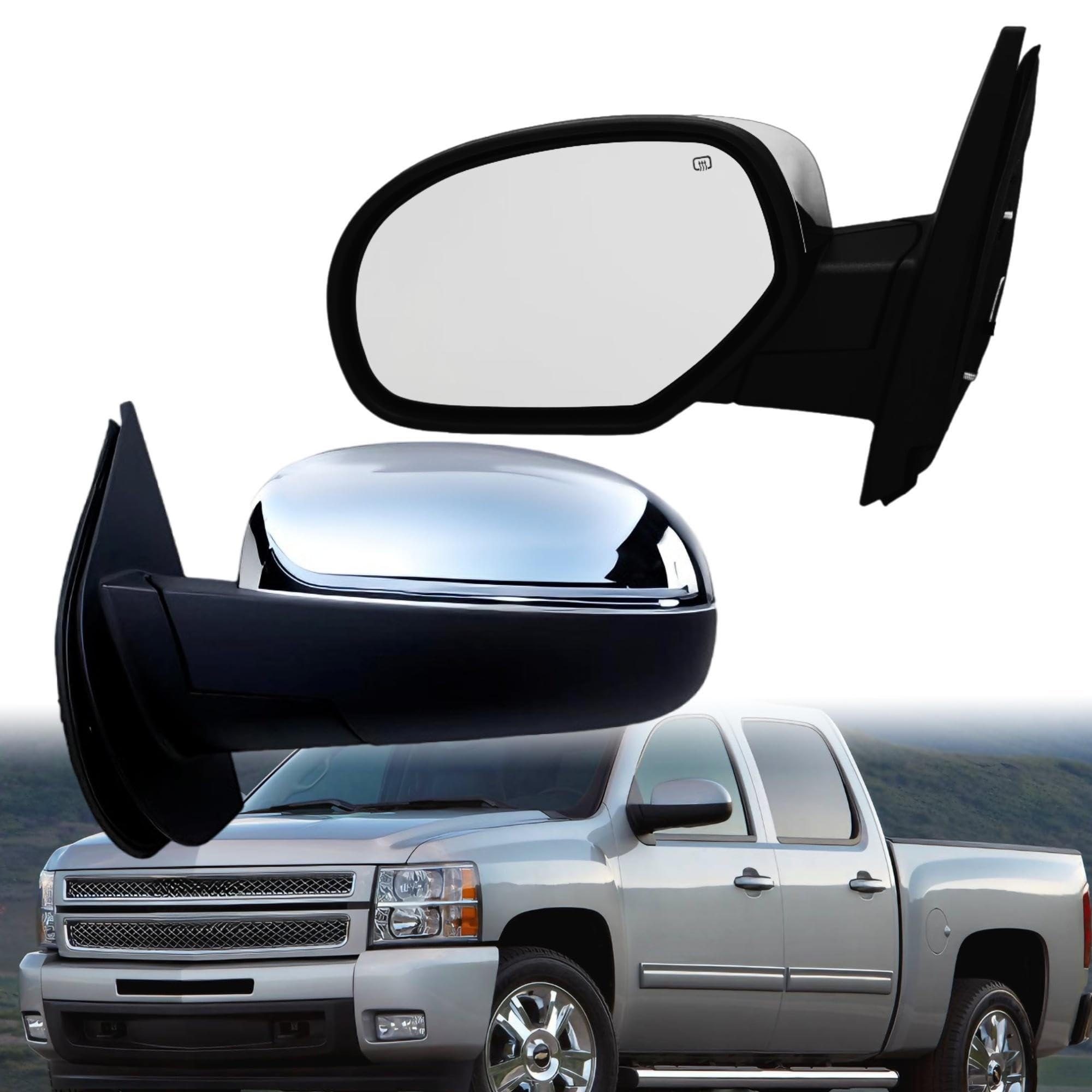 View 1 of ***MISSING PARTS***m

Chenspark Driver Side Mirror for Chevy Silverado/GMC Sierra (2007-2014)