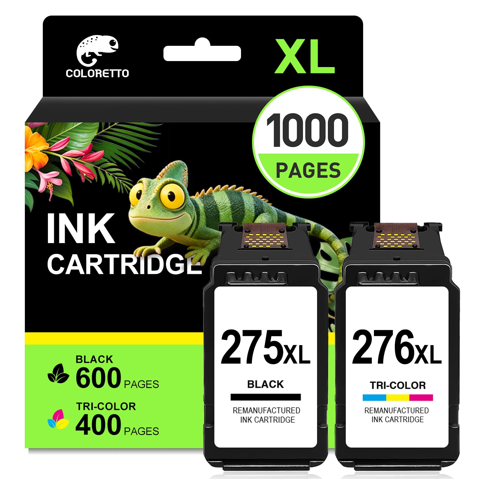 Amazon.com: COLORETTO 275XL 276XL Ink Cartridges for Canon PIXMA