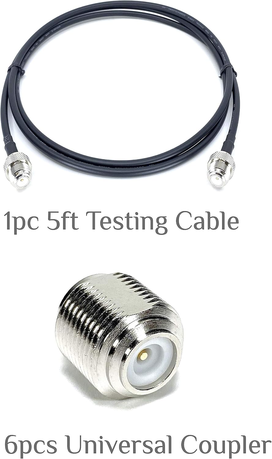 80% Off Discount GIZWIZ RF Coaxial Universal Testing Adapter Connector Kit N TNC SMA BNC UHF Mini-UHF 30pcs with Testing Cable