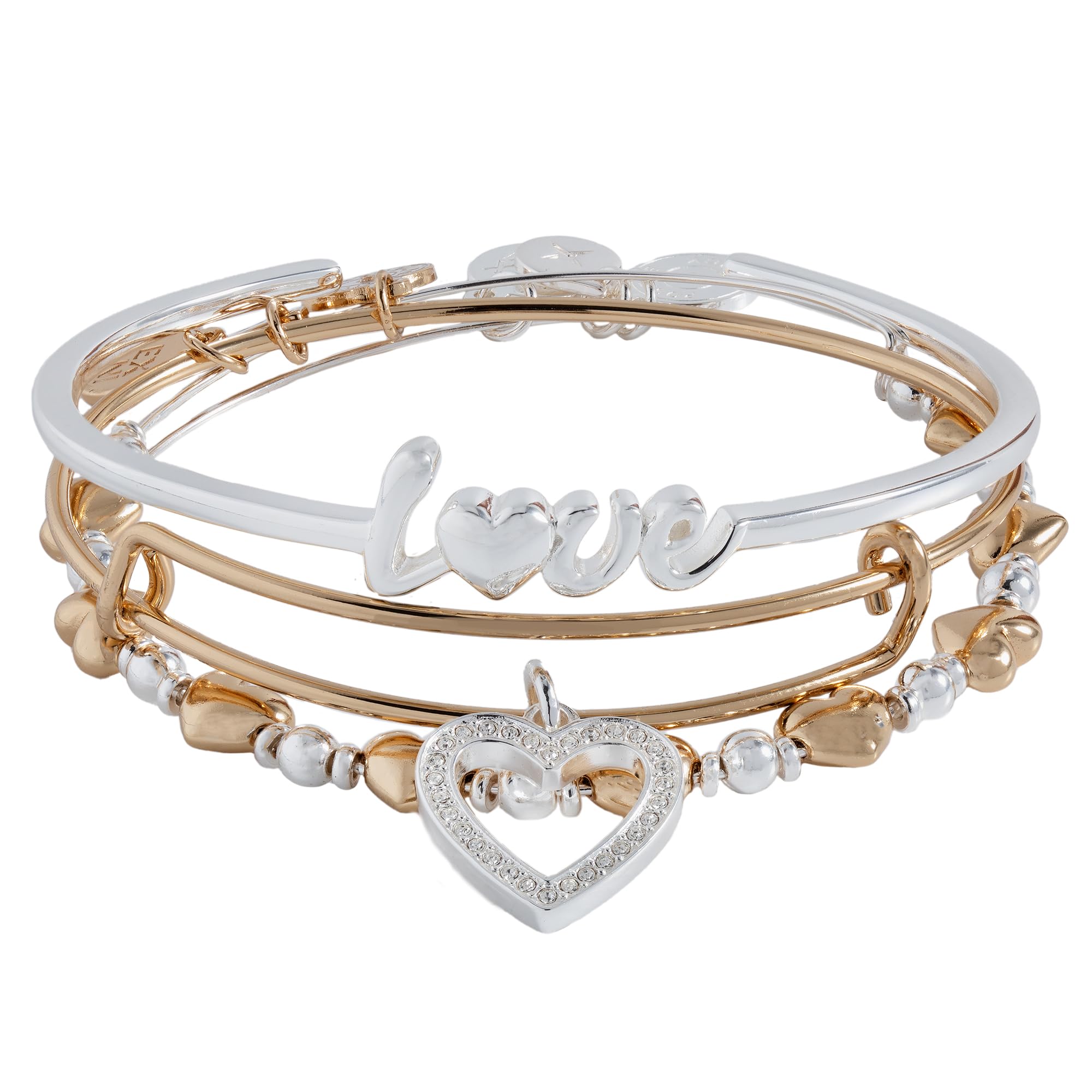 Alex and Ani Love Bracelets Set of 3
