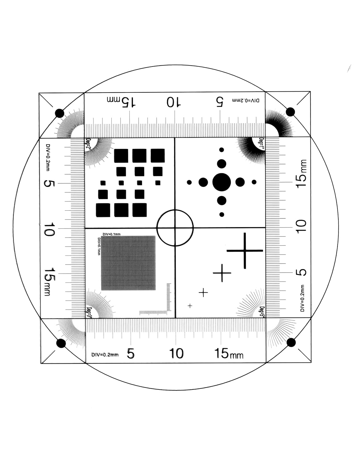 TOSUKKI Multifunction Microscope Micrometer Calibration Ruler Slide