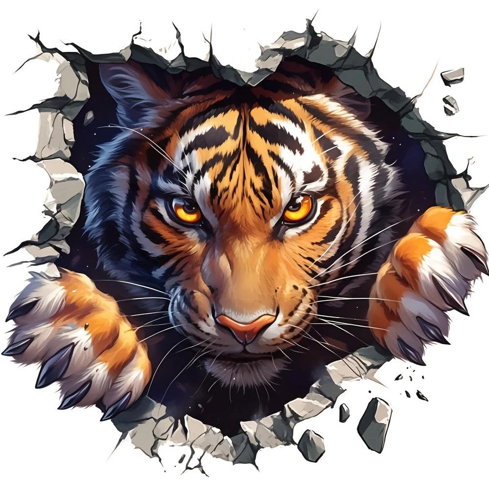 Tiger Vinyl Sticker Waterproof Decal for Cars Motorcycles Phones Laptops Windows Bottles Trucks