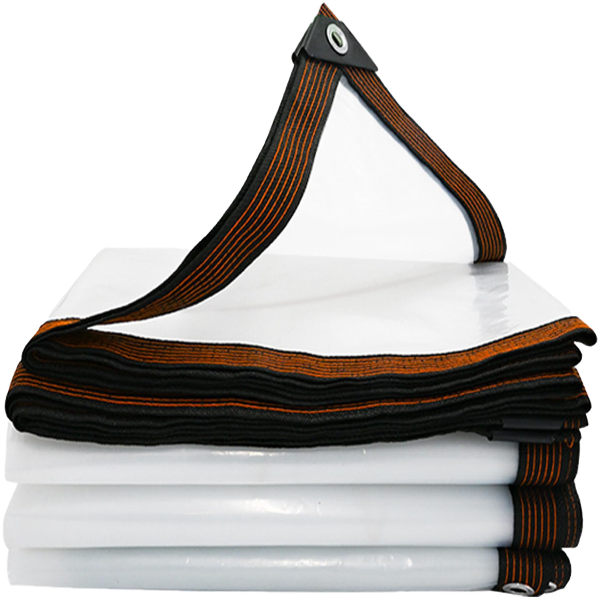 Lona impermeable transparente contra heladas con cuerda para proteger la piscina